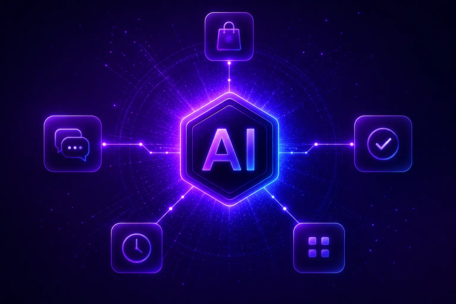 WhatsApp Business AI automation connecting orders and customer chats